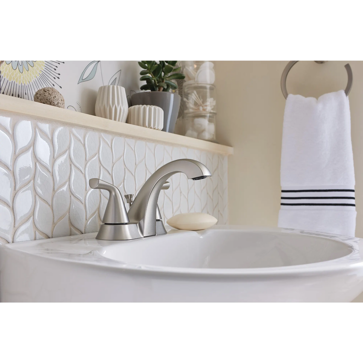 Haber Two-handle Centerset Bathroom Sink Faucet