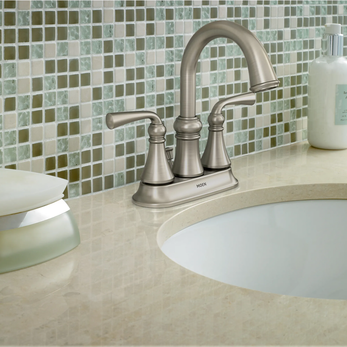 Wetherly Two-handle Centerset Bathroom Sink Faucet