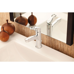 Kleo Chrome One-Handle Low Arc Bathroom Faucet