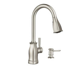 Hensley Mediterranean Bronze (MB) One-Handle High Arc Pulldown Kitchen Faucet