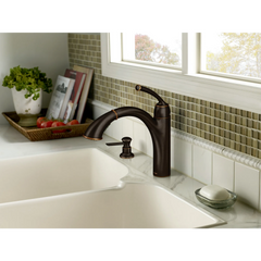 Sullivan Mediterranean Bronze One-Handle Pullout Kitchen Faucet