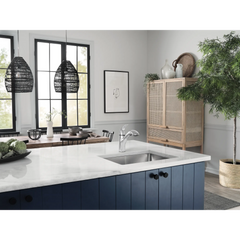 Bokeh Chrome one-handle pullout kitchen faucet