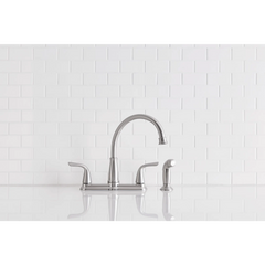 Brecklyn Two-Handle Low Arc Kitchen Faucet