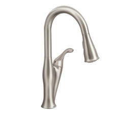 Solidad Matte black one-handle high arc pulldown kitchen faucet