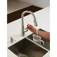 Ridgedale Spot Resist Stainless One-Handle High Arc Pulldown Kitchen Faucet