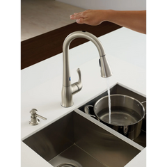 Ridgedale Spot Resist Stainless One-Handle High Arc Pulldown Kitchen Faucet