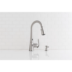 Haysfield with MotionSense Spot Resist Stainless One-Handle High Arc Pulldown Kitchen Faucet
