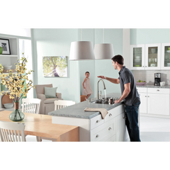 Delaney with MotionSense Spot Resist Stainless One-Handle High Arc Pulldown Kitchen Faucet