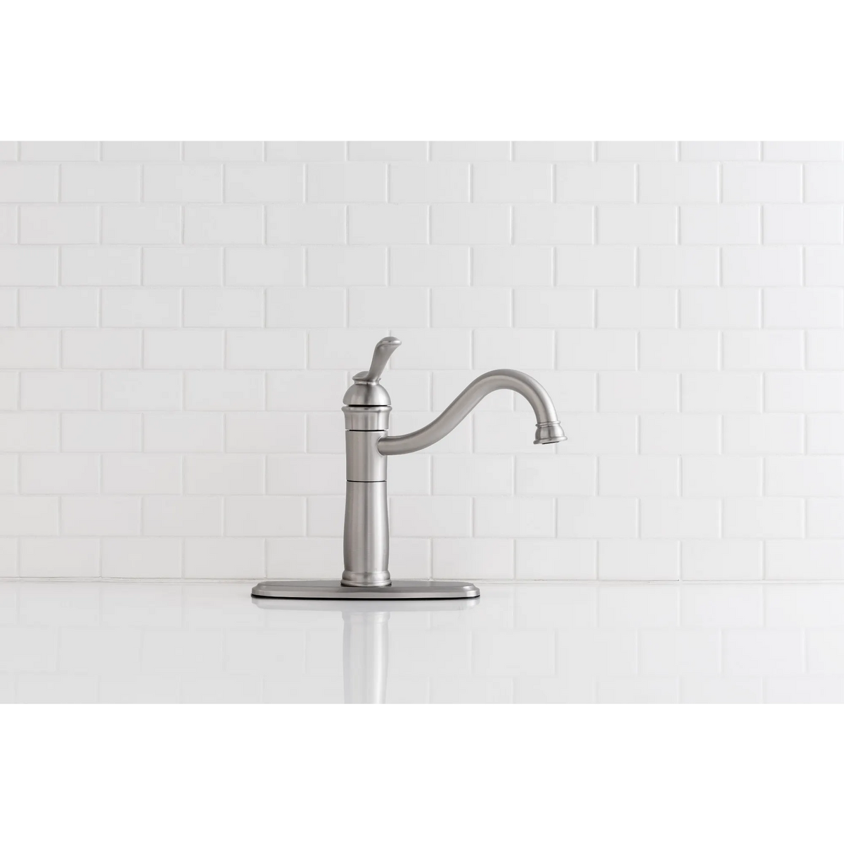 Walden Spot Resist Stainless (MB) One-Handle High Arc Kitchen Faucet