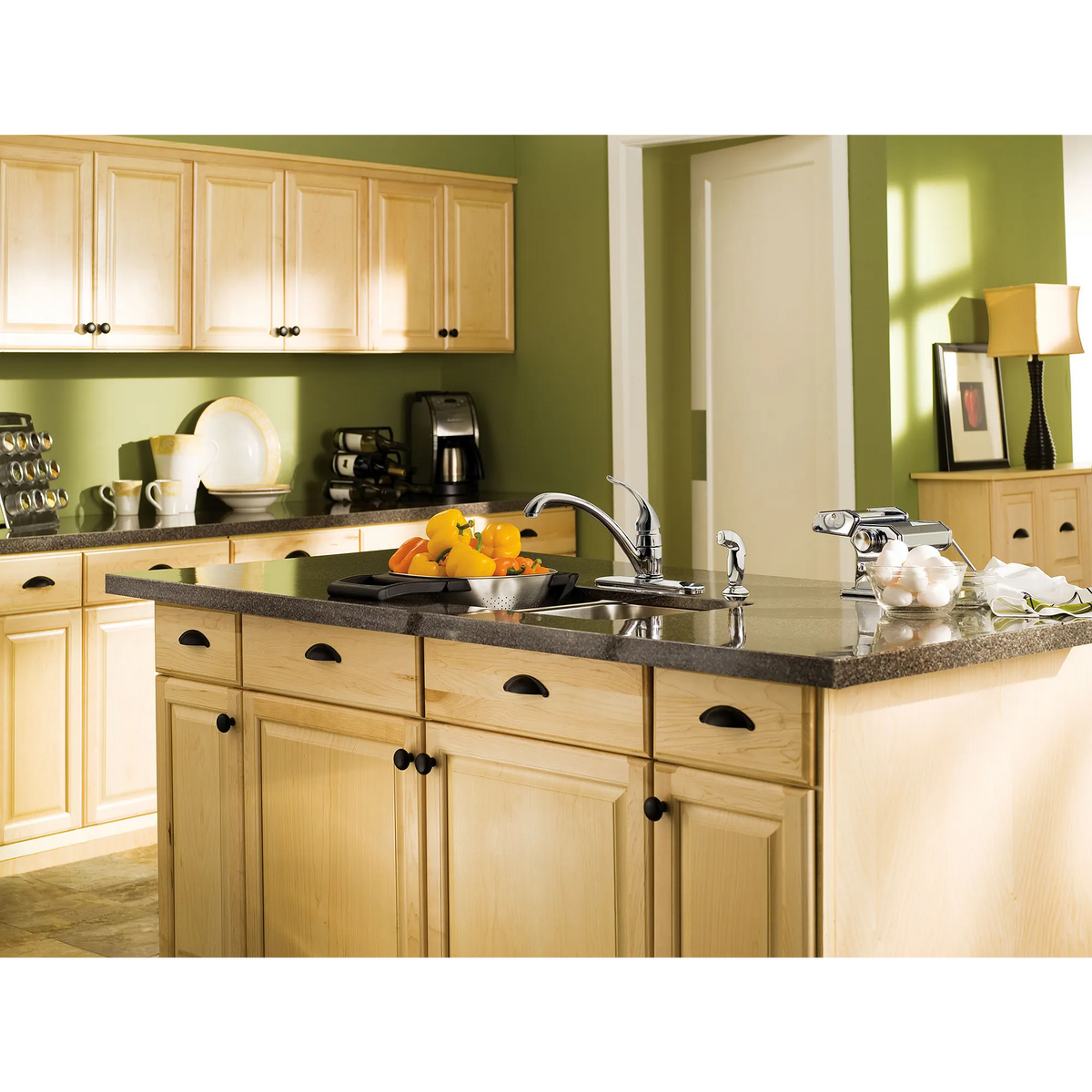 Torrance Chrome one-handle low arc kitchen faucet