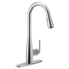 Maureen Chrome one-handle high arc pulldown kitchen faucet