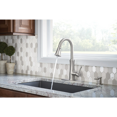 Lizzy Spot Resist Stainless One-Handle Pulldown Kitchen Faucet