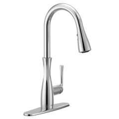 Arlia Chrome one-handle high arc pulldown kitchen faucet