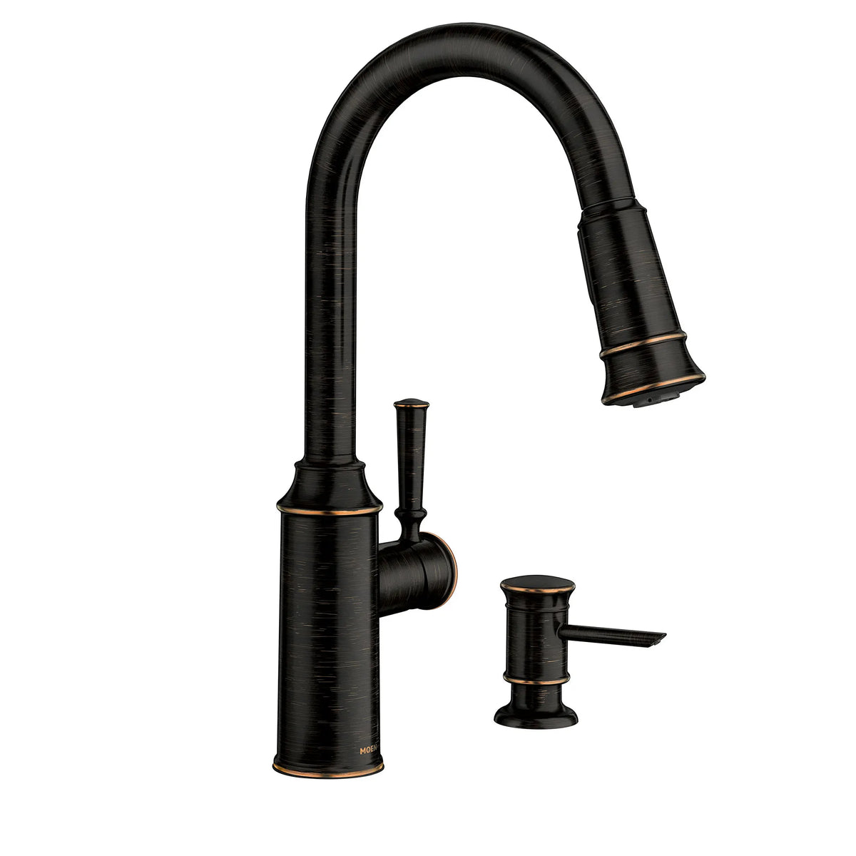 Glenshire Chrome one-handle high arc pulldown kitchen faucet