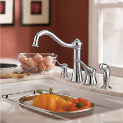 Corrine Chrome one-handle high arc kitchen faucet