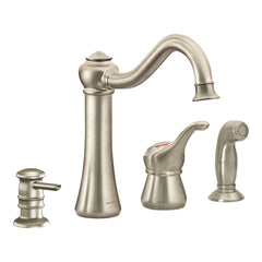 Corrine Chrome one-handle high arc kitchen faucet