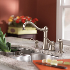 Corrine Chrome one-handle high arc kitchen faucet