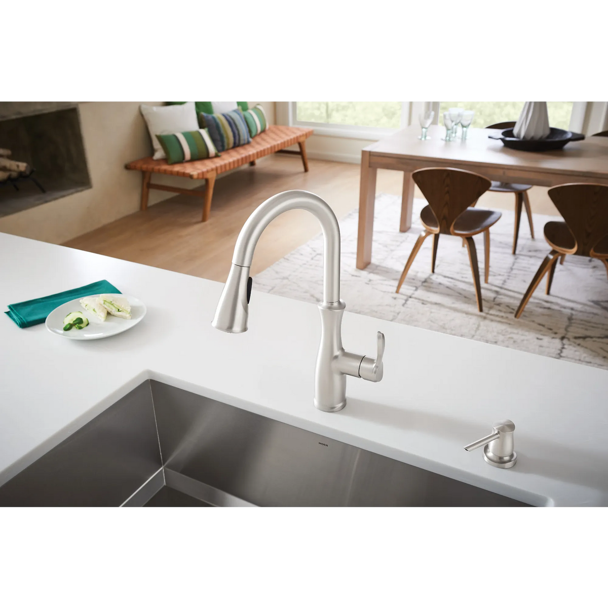 Nellis Spot Resist Stainless One-Handle Kitchen Faucet