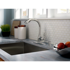 Sage Spot resist stainless one-handle high arc pullout kitchen faucet