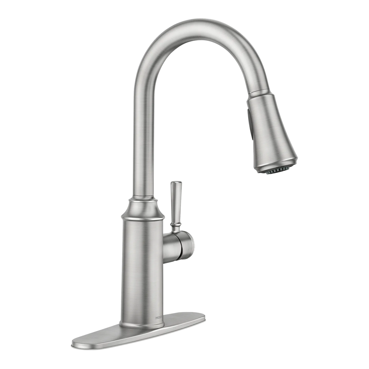 Conneaut Spot Resist Stainless One-Handle High Arc Pulldown Kitchen Faucet