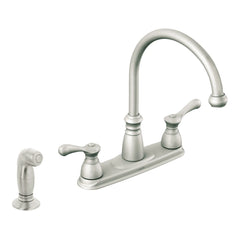 Lexie Chrome two-handle high arc kitchen faucet