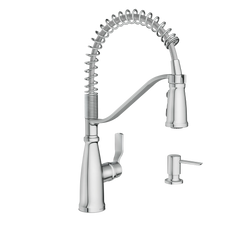 Nolia One-Handle Pre-Rinse Spring Pulldown Kitchen Faucet