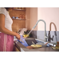 Skiles One-Handle Pulldown Kitchen Faucet with Swivel Control