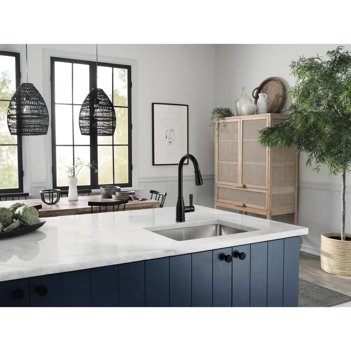 Lilibeth One-Handle High Arc Pulldown Kitchen Faucet