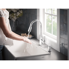 Reyes One-Handle High Arc Pulldown Kitchen Faucet