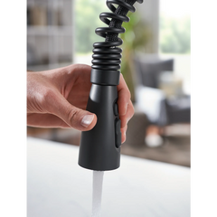 Springvale Matte Black One-Handle Pulldown Kitchen Faucet