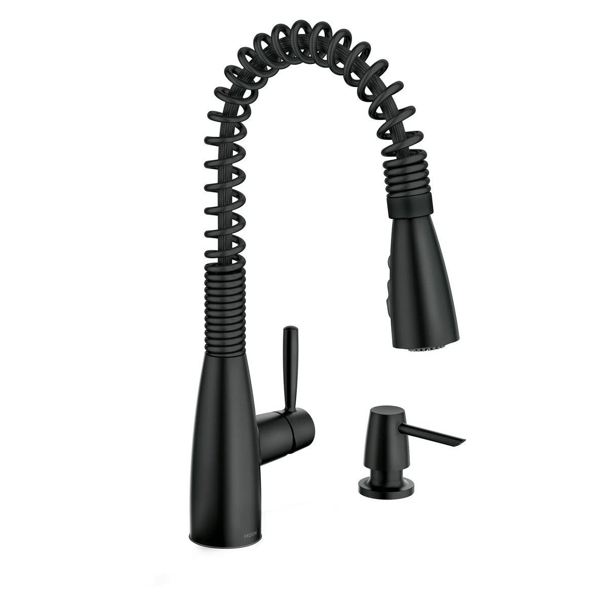 Springvale Matte Black One-Handle Pulldown Kitchen Faucet