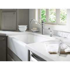 Wetherly Chrome One-Handle High Arc Kitchen Faucet