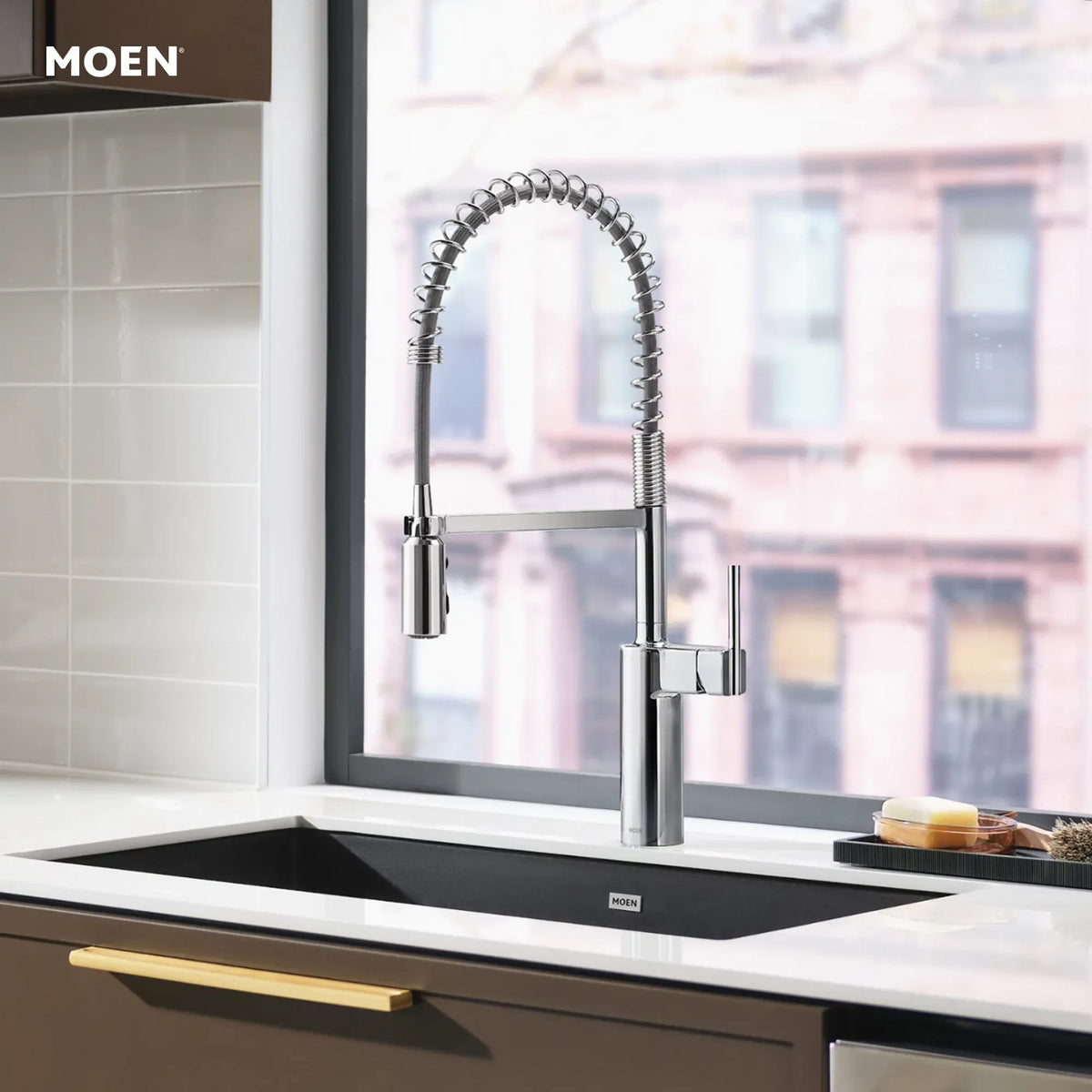 Inara One-Handle Pre-Rinse Spring Pulldown Kitchen Faucet