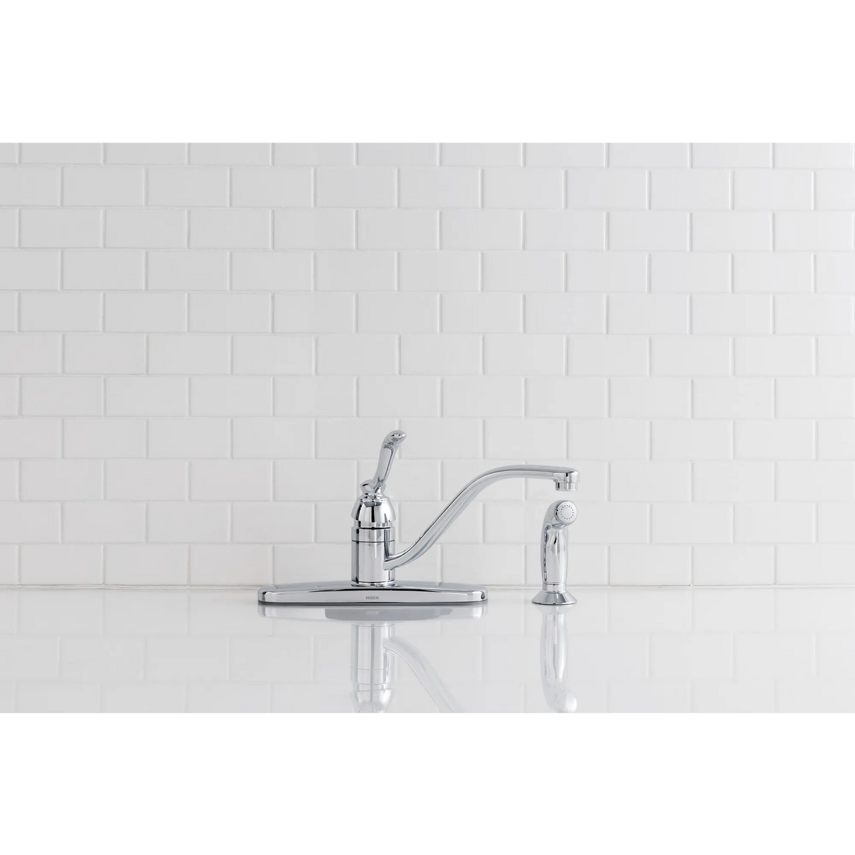 Banbury Chrome One-Handle Low Arc Kitchen Faucet