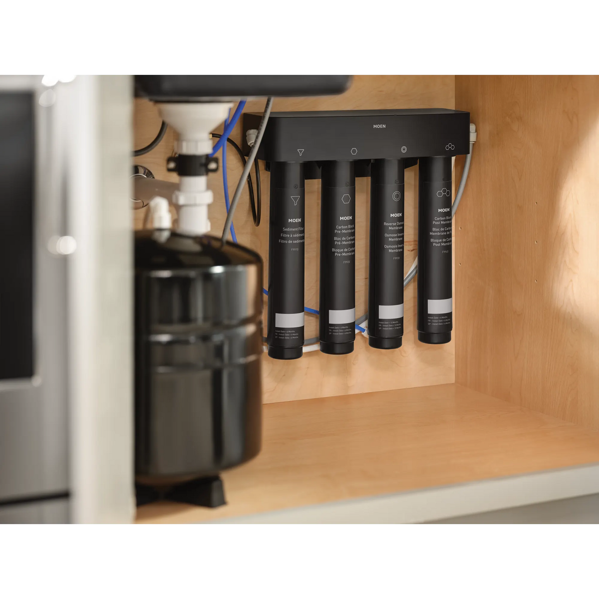Moen 4-Stage Under Sink Reverse Osmosis Advanced Water Filtration System
