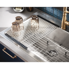 1800 Series 33"x22" stainless steel 18 gauge single bowl dual mount sink