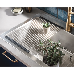 1800 Series 33"x22" stainless steel 18 gauge single bowl dual mount sink