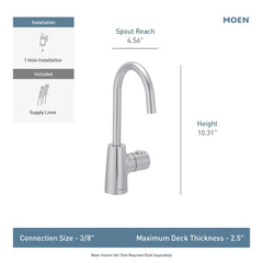 Sip Transitional Instant Hot Water Dispenser Faucet