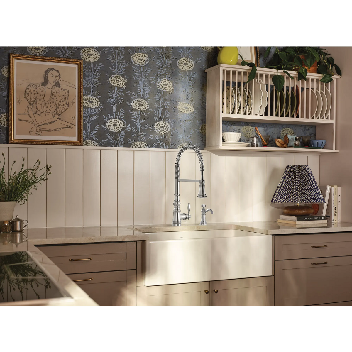 Weymouth One-Handle Pre-Rinse Spring Pulldown Kitchen Faucet