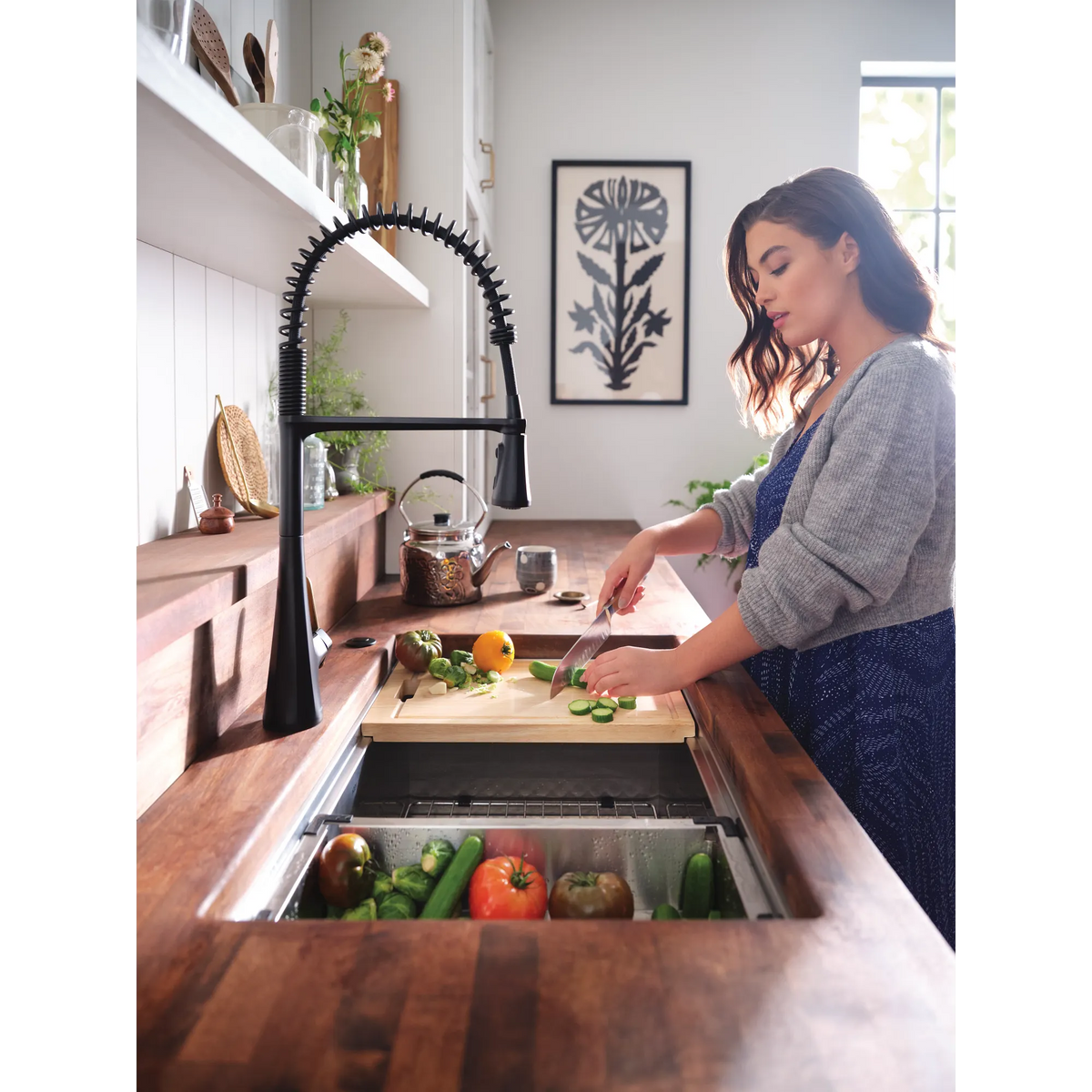 Luxe Chef 32" Workstation Undermount Single Bowl Sink With Accessories