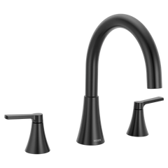 Jase Chrome two-handle non diverter roman tub faucet