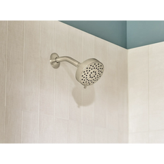CFG Brushed nickel three-function 4" diameter spray head standard
