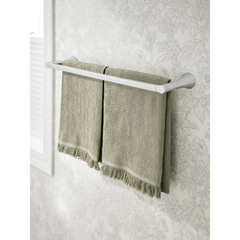 Mikah Chrome double towel bar