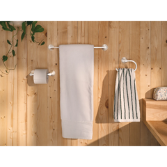 Graeden Chrome pivoting paper holder towel bar towel ring