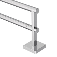 Triva Chrome 24" double towel bar