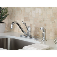 Lindley One-Handle Low Arc Kitchen Faucet