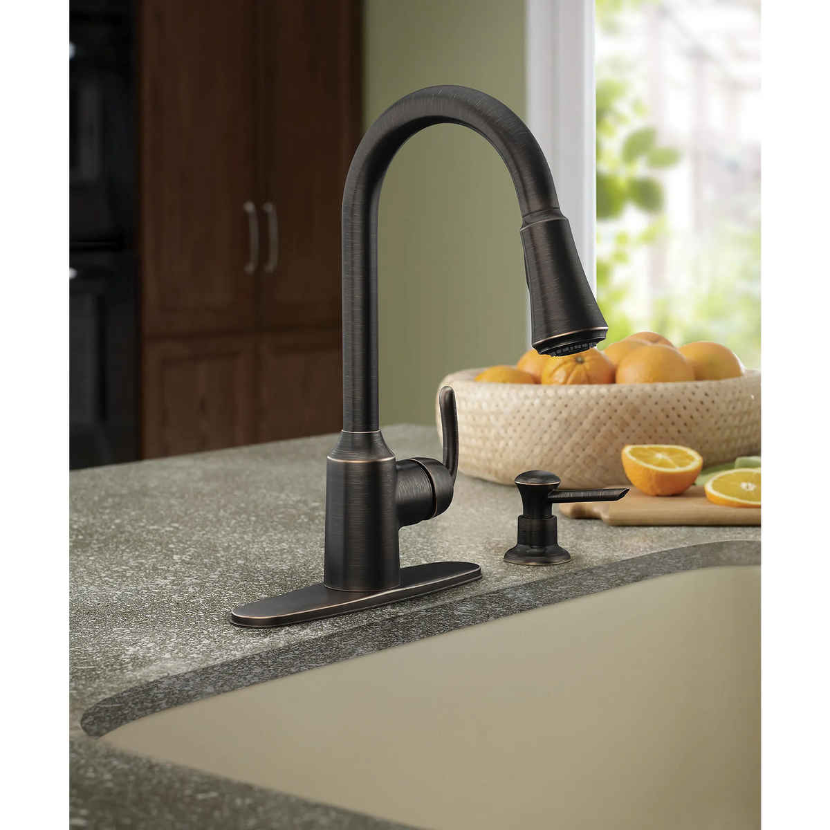 Bayhill One-Handle High Arc Pulldown Kitchen Faucet