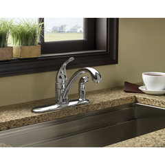 Torrance Chrome one-handle low arc kitchen faucet