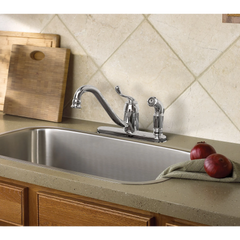 Muirfield Chrome one-handle low arc kitchen faucet