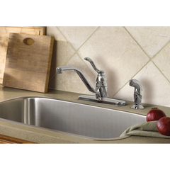 Banbury Chrome One-Handle Low Arc Kitchen Faucet